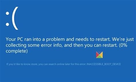 How To Fix The Inaccessible Boot Device Error In Windows