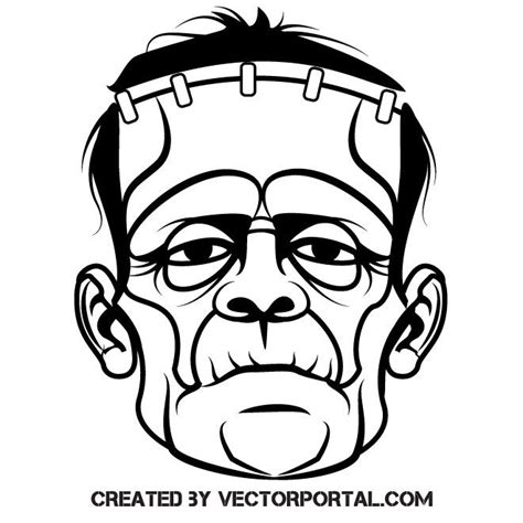 Frankenstein Monster Drawing Frankenstein Vector Illustration