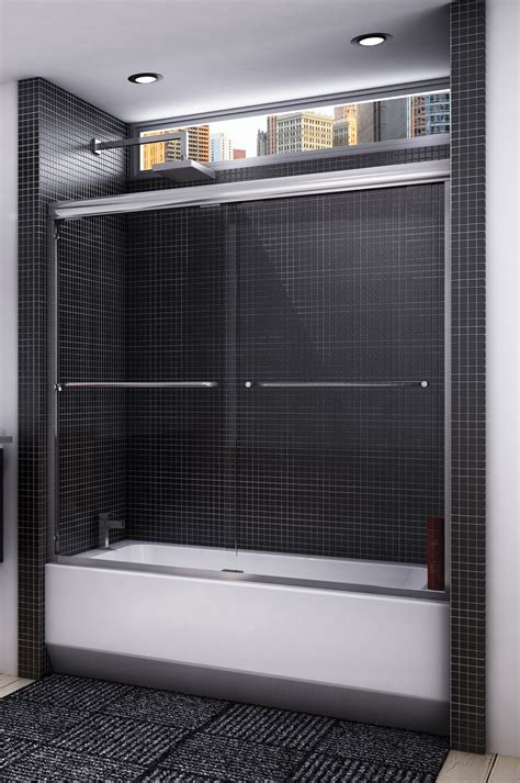 Best seller in bathtub sliding doors. Cordoba 2 Panel Tub Enclosure - Semi-Frameless ...