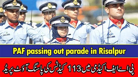 Passing Out Parade In Paf Academy Asghar Khan Risalpur 18 10 2018