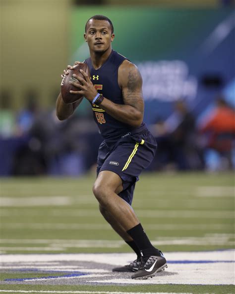 He played college football at clemson, where he led the team to a national championship win in 2016.watson was selected in the first round of the 2017 nfl draft by the texans. Deshaun Watson impresses in on-field workouts at NFL Scouting Combine | Sports | postandcourier.com