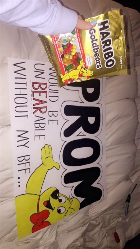 Gummy Bear Promposal | 1000 | Cute prom proposals, Homecoming proposal