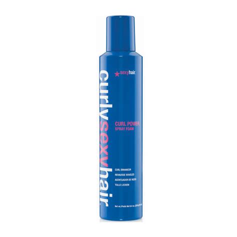 It is safe for color and chemically treated hair. Sexy Hair - Curly Sexy Hair - Curl Power Spray Foam Curl ...