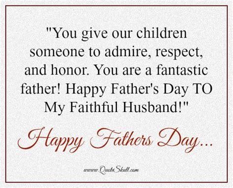 Happy Fathers Day Quotes From Wife Fathers Day Card From Wife Or