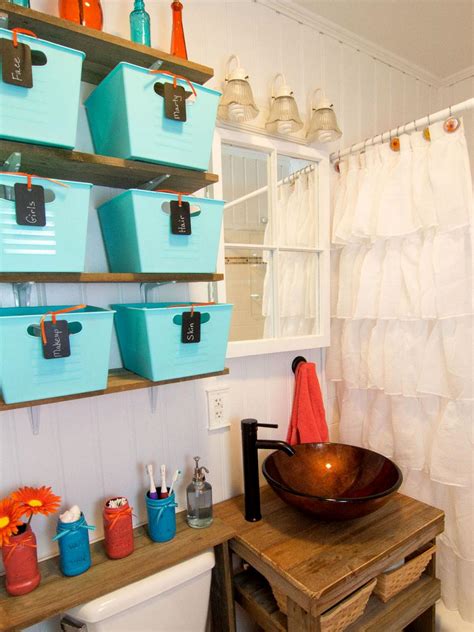 Get the tutorial from the kim six fix. Big Ideas for Small Bathroom Storage | DIY