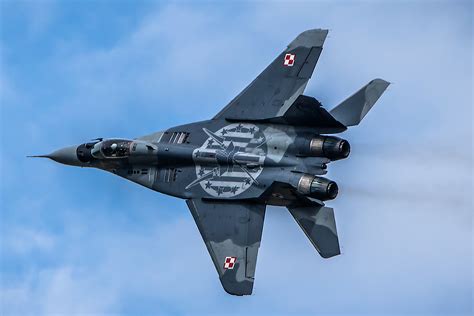 The Russian Built Nato Mig 29 Fighter Jet Crashes In Poland During