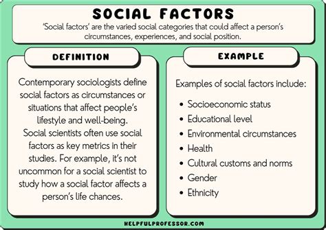 75 Social Factors Examples With Definition 2024