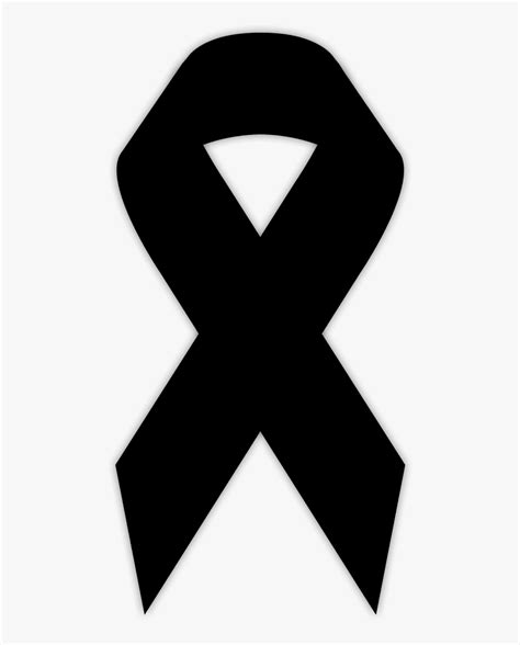 Black Ribbon Mourning Fotolia Mourning Logo Hd Png Download Kindpng