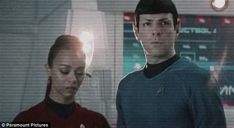 Star Trek Into Darkness Trailer Uhura Shares A Passionate Kiss With