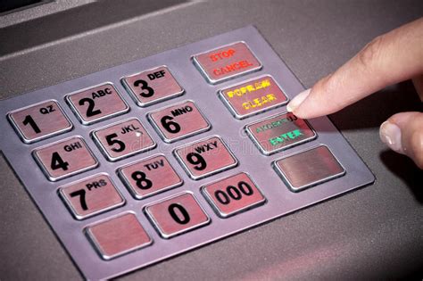 Cash app works by sending money from your bank account to your recipient's cash app balance. ATM Machine Keypad Numbers, Entering Pin Code Stock Photos ...