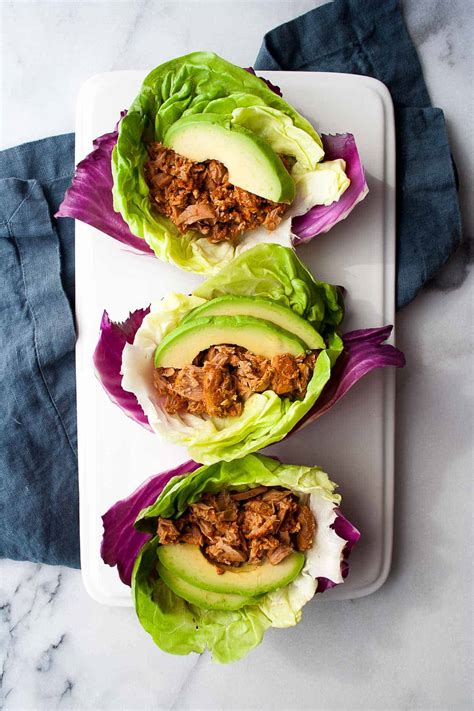 Spicy tuna with the spice on the side. 5-Minute Cajun Tuna Lettuce Wraps - Hungry by Nature