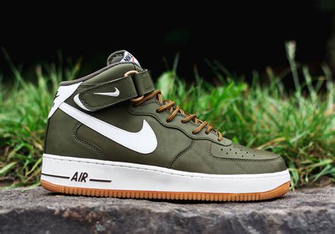 Nike Air Force 1 Mid Medium Olivesaillight Brown Weartesters