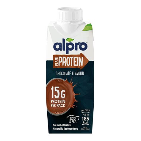 Alpro Soya High Protein Chocolate Drink 250ml 100 Plant Based And Da
