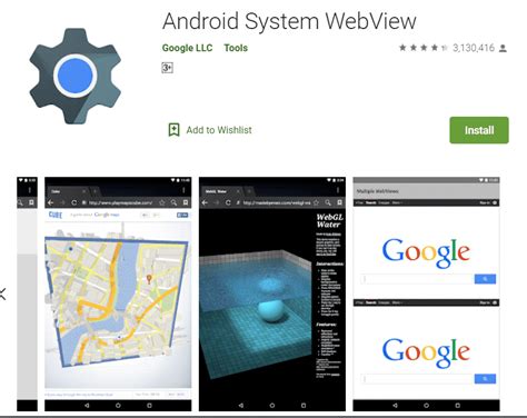 Have you read through this thread yet? What is Android System WebView - iTechBeast