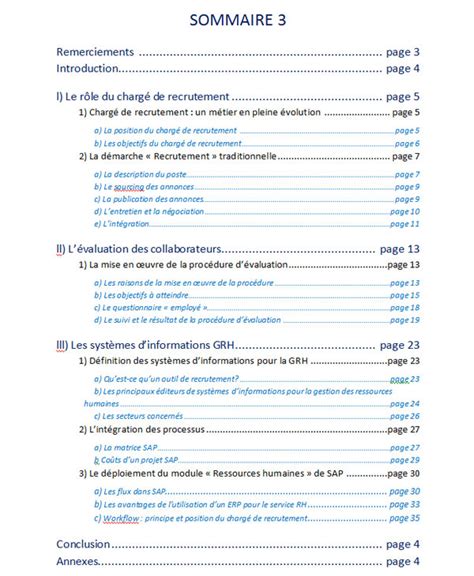Exemple De Rapport De Stage Document Online