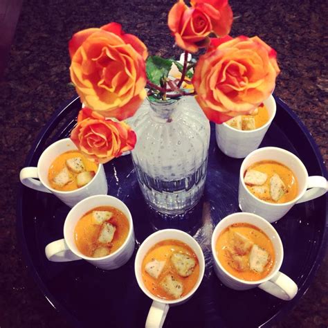 Maybe you would like to learn more about one of these? Tomato Basil soup with homemade croutons. Recipe from ...