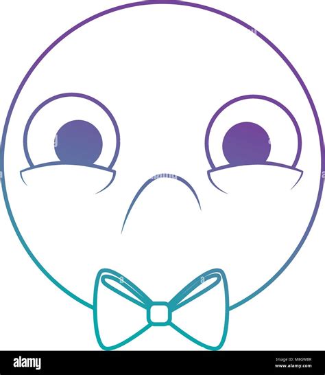 Emoticon Circular Face Kawaii Character Vector Illustration Design