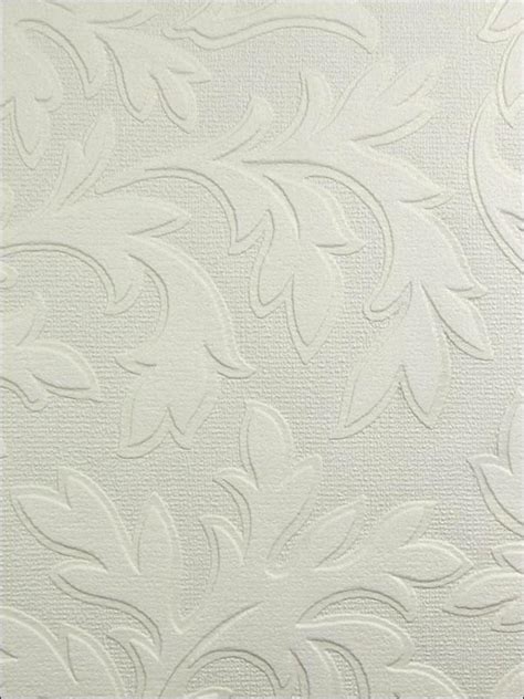 Textured Vinyl High Leaf Paintable Wallpaper Rd80026 By Astek Wallpaper