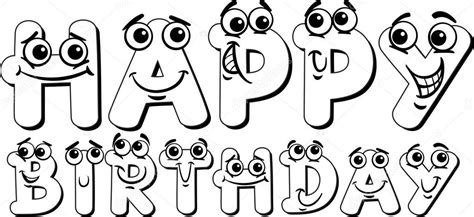 957 x 718 jpg pixel. Joyeux anniversaire signe coloriage page — Image ...