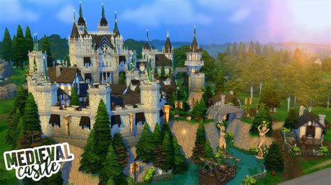 Medieval Castle The Sims 4 Speed Build Youtube Sims 4 House Design