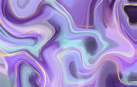 Purple And Gold Marble Background F