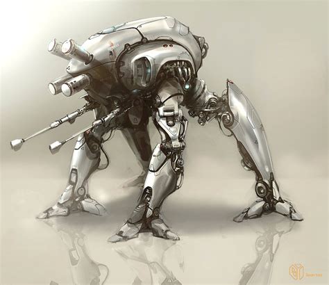 Concept Robots Concept Robot Art By Sean Yoo Robot Concept Art