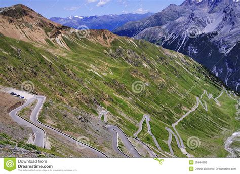 Stelvio Pass And Ortler Italy Stock Photo Image Of Pass Cliffs