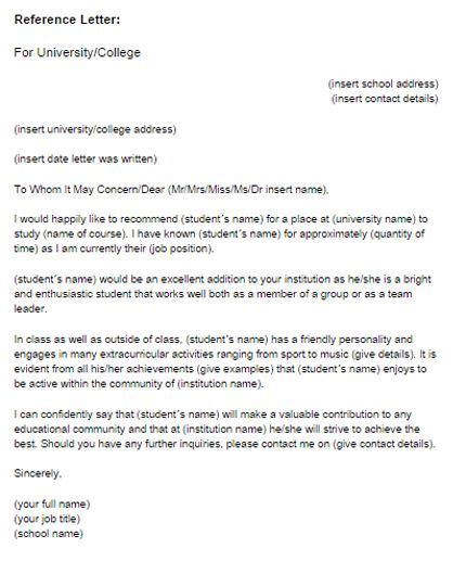 The recommendation letters for the student is written to target and draw the attention of various personalities and authorities. Academic Recommendation Letter | Reference letter for ...
