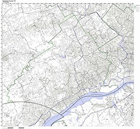 Working Maps Delaware County Pennsylvania Pa Zip Code Map