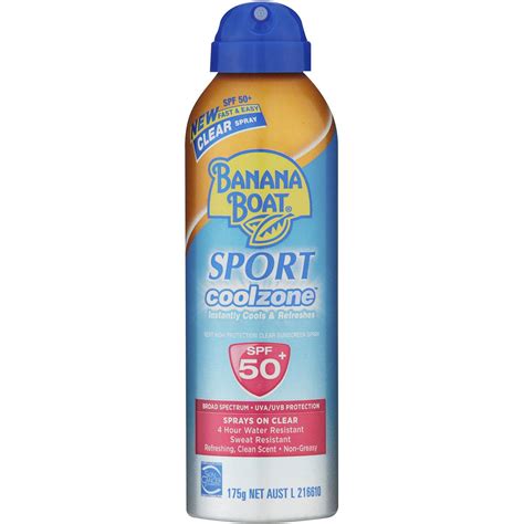 Maybe you would like to learn more about one of these? Banana Boat Spf 50+ Sunscreen Cool Zone Sport Spray 175g ...