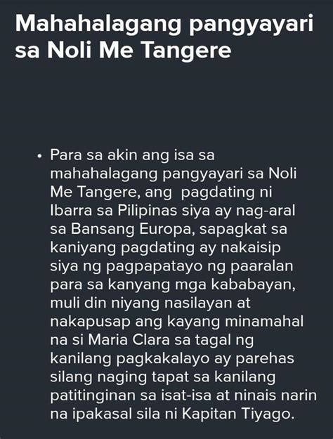 Kabanata El Filibusterismo Mahahalagang Pangyayari Brainly Poste Taon