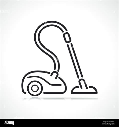 Vacuum Cleaner Thin Line Icon Isolated Design Stock Vector Image And Art