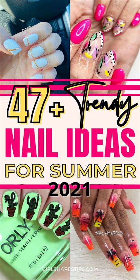 Summer Vacation Nails Summer Nails Beach Cute Summer Nails Summer Nails Colors Colorful