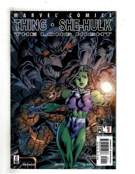 Thing And She Hulk The Long Night 1 2002 Ej4 Comic Books Modern Age Marvel Superhero