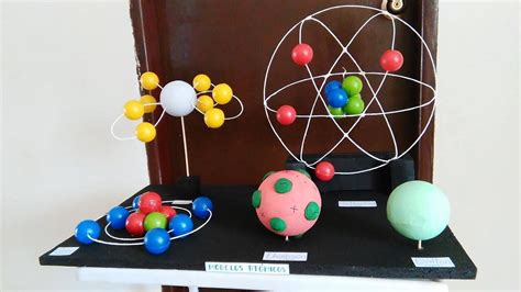 Maqueta Del Modelo Atómico De Rutherford Modelo Atomico De Diversos Tipos