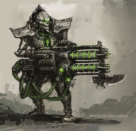 Necron Fanart By Brushray On Deviantart