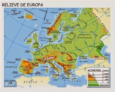 Mapa Hidrografico De Europa