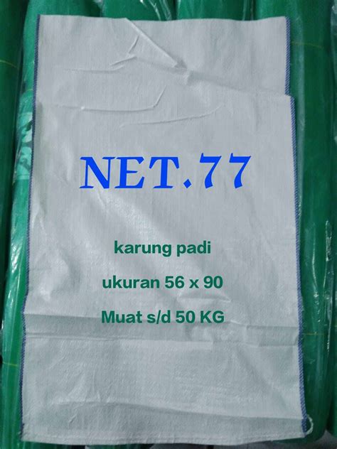 Karung Beras 50kg isi 50 Lembar Karung 56x90 Karung Putih Untuk 50Kg