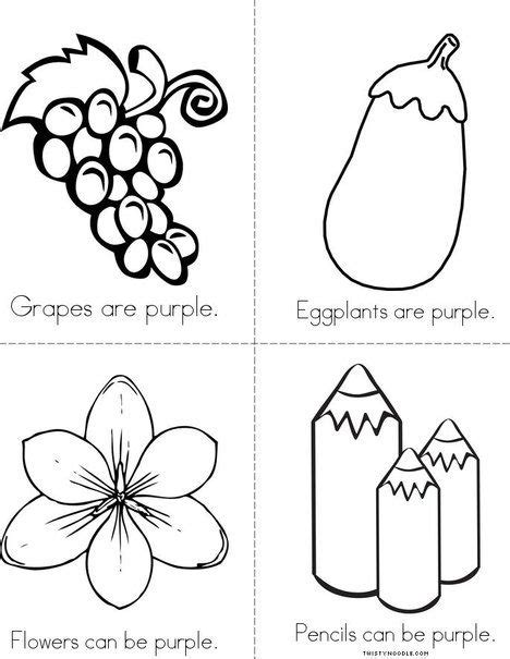 Color Purple Worksheet