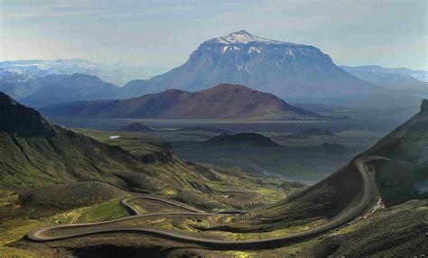 Die Höchsten Berge In Island Von Vulkanen Auf Gletscher