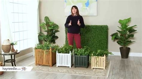 Square Solid Wood Lexington Planter Box Product Review Video Youtube