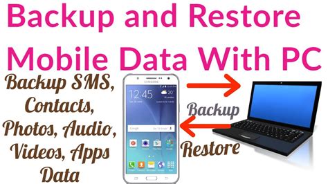 How To Backup Mobile Data To Pc How To Backup And Restore Mobile Data