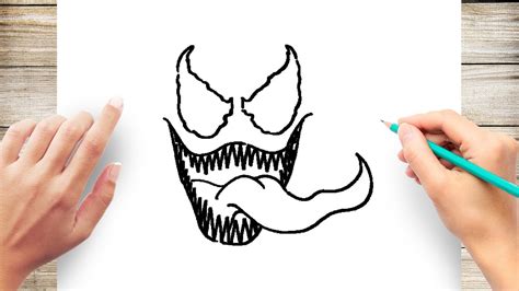 How To Draw Venom Step By Step