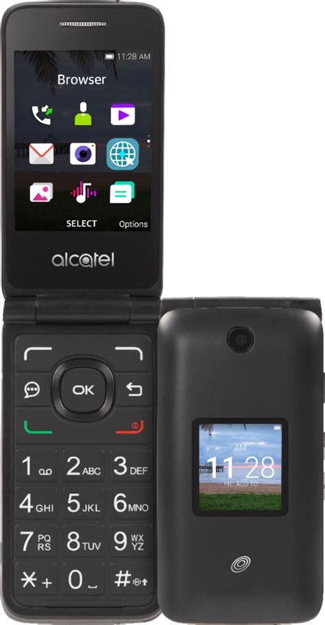 Total Wireless Alcatel Myflip A405dl Gray Twala405dc3pwp Best Buy