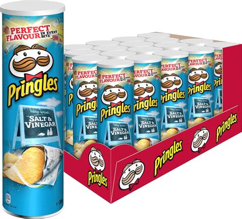 Pringles Salt And Vinegar Crisps 200 G Pack Of 19 Uk Grocery