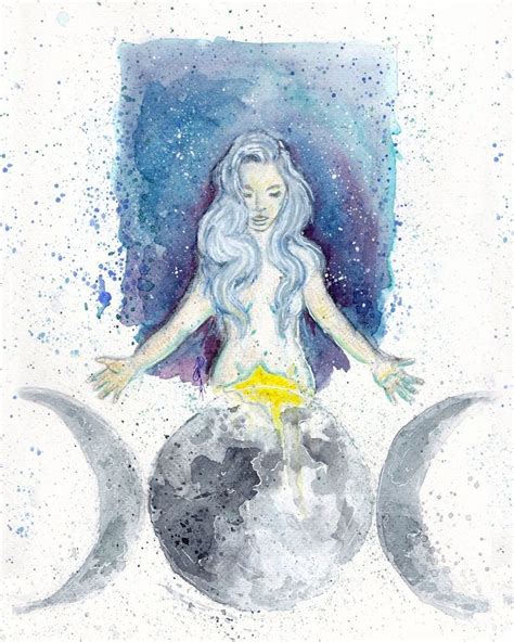 Wiccan Goddess Triple Goddess Moon Goddess Moon Phase Etsy Triple