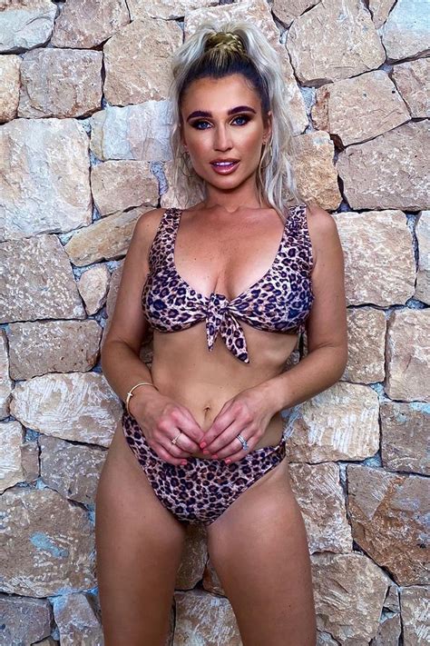 Billie Faiers Leopard Print Co Ord Bikini Bottoms In The Style Ireland
