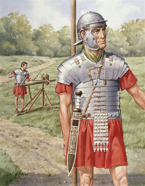 Roman Soldier In Armour Stock Image C0451999 Science Photo Library