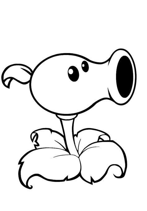 Plants Vs Zombies 2 Fire Peashooter Coloring Pages