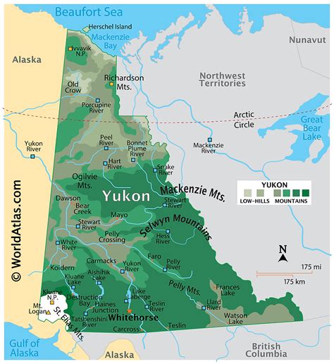 Yukon Maps Facts World Atlas